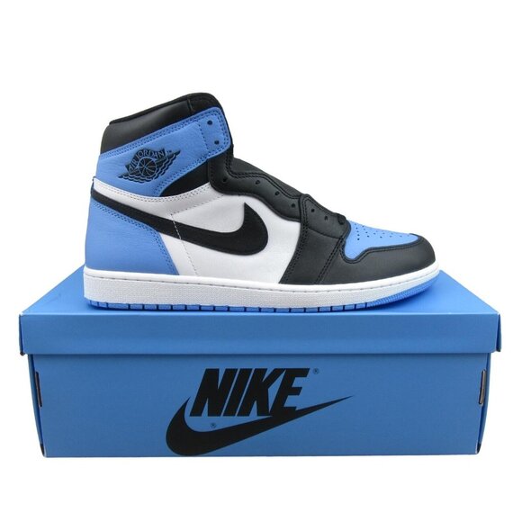 Air Jordan 1 Retro HI OG UNC Mens Size 11.5 University Blue Black NEW - Picture 1 of 14